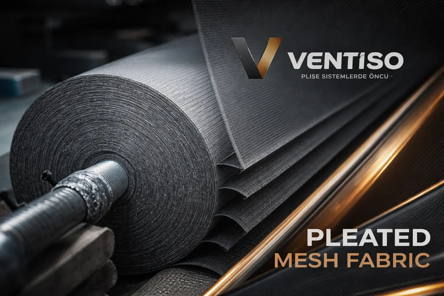 Pleated Polyester Mesh